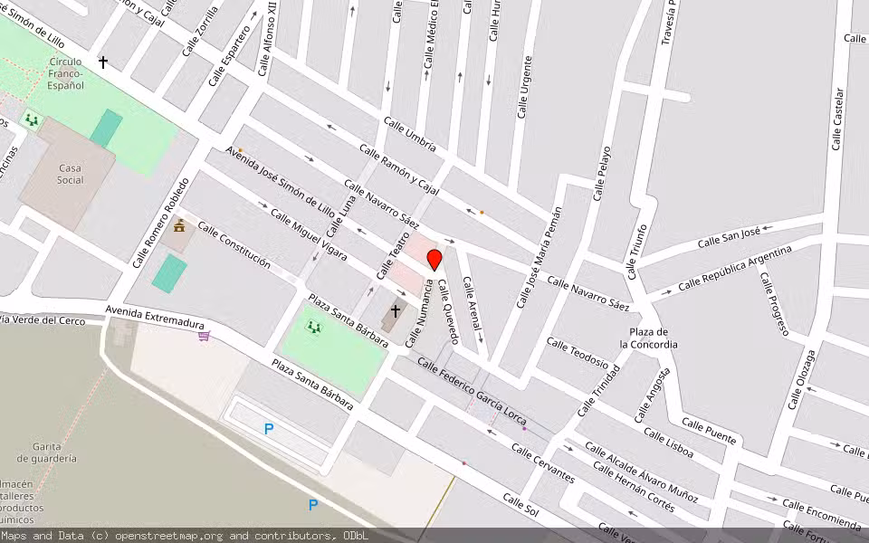 Mapa de Subasta Inmueble (Vivienda) en Peñarroya-pueblonuevo, Córdoba
