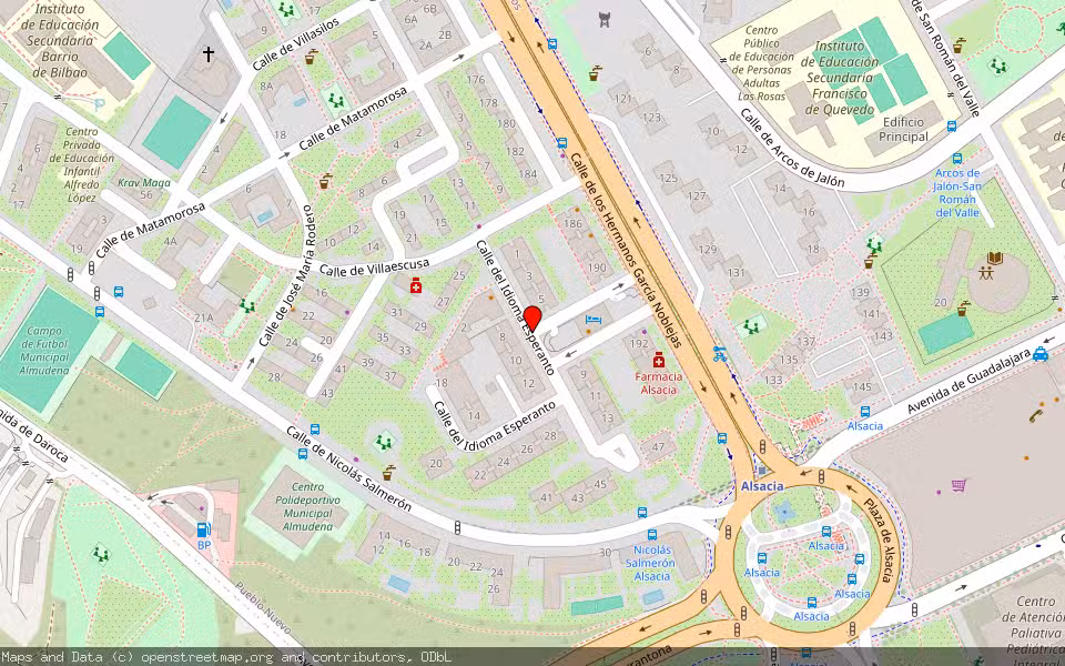 Mapa de Subasta Inmueble (Garaje) en Madrid
