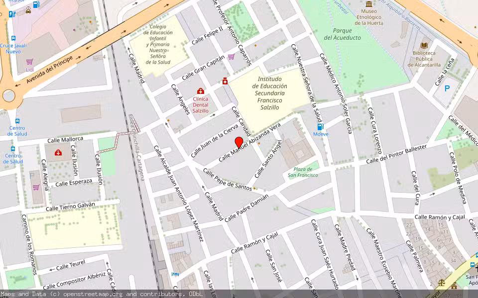 Mapa de Subasta Inmueble (Vivienda) en Alcantarilla, Murcia