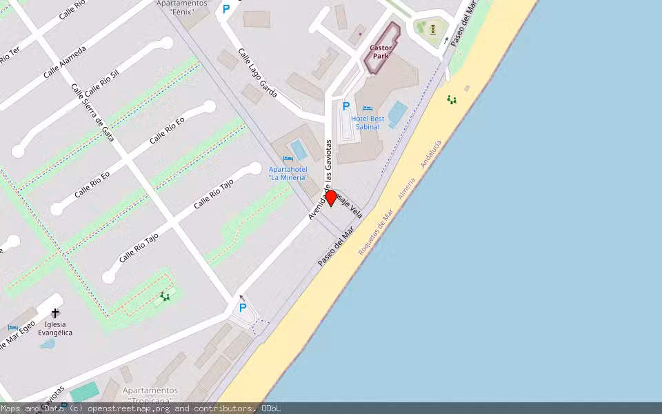 Mapa de Subasta Inmueble (Vivienda) en Roquetas De Mar, Almería