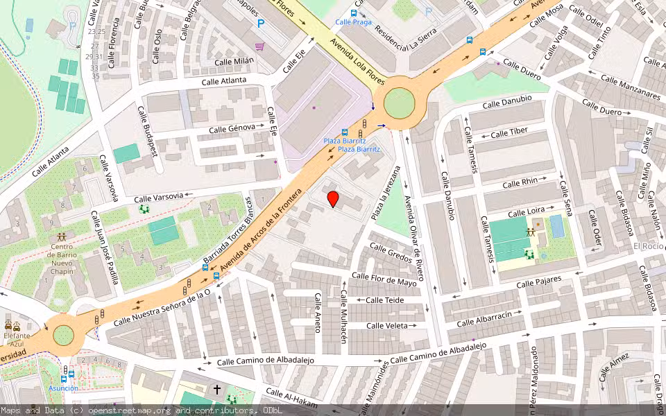 Mapa de Subasta Inmueble (Vivienda) en Jerez De La Frontera, Cádiz