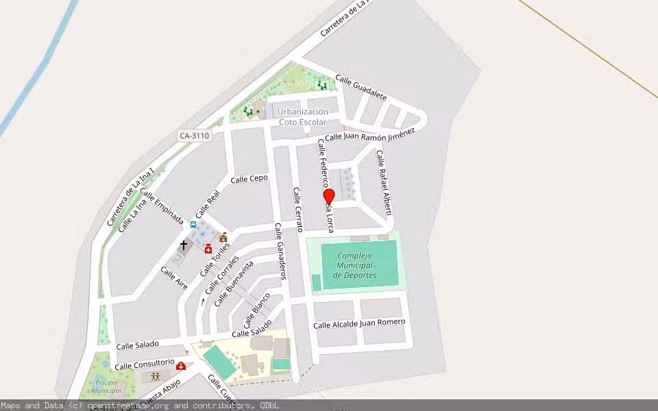 Mapa de Subasta Inmueble (Vivienda) en Torrecera, Cádiz