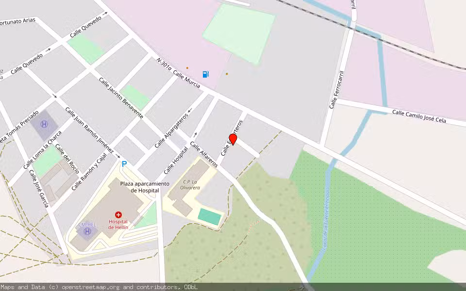 Mapa de Subasta Inmueble (Vivienda) en Hellin, Albacete
