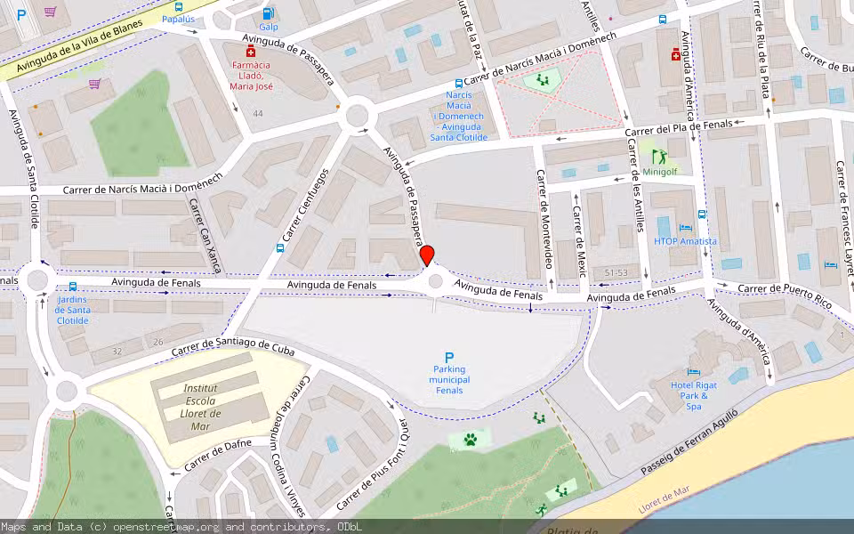 Mapa de Subasta Inmueble (Otros) en Lloret De Mar, Girona