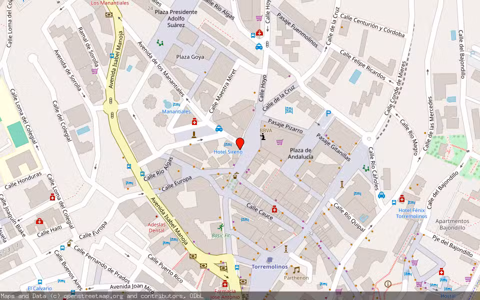 Mapa de Subasta Inmueble (Local comercial) en Torremolinos, Málaga