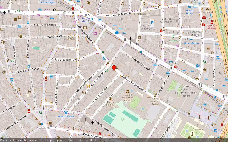 Mapa de Subasta Inmueble (Vivienda) en Madrd, Madrid