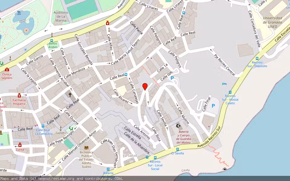 Mapa de Subasta Inmueble (Vivienda) en Ceuta