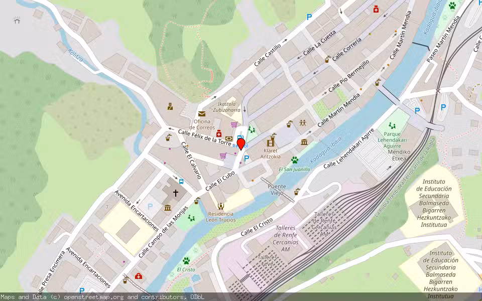 Mapa de Subasta Inmueble (Solar) en Balmaseda, Bizkaia