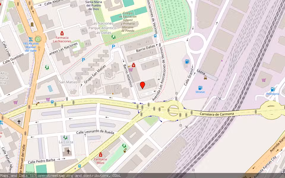 Mapa de Subasta Inmueble (Vivienda) en Sevilla
