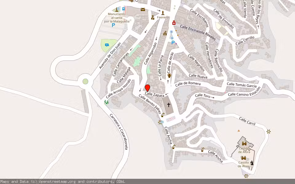 Mapa de Subasta Inmueble (Vivienda) en Álora, Málaga