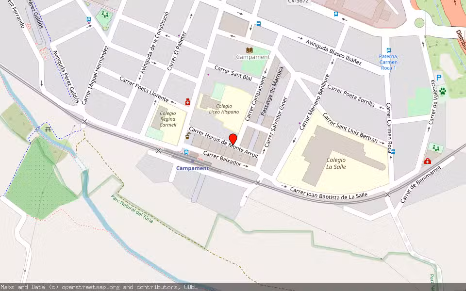 Mapa de Subasta Inmueble (Vivienda) en Paterna, Valencia/València