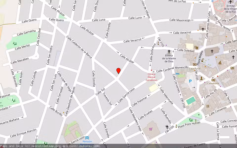 Mapa de Subasta Inmueble (Vivienda) en Campo De Criptana, Ciudad Real