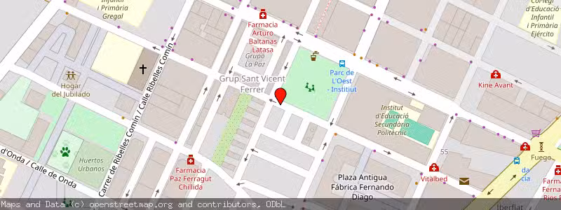 Mapa de Subasta de Inmueble (Vivienda) en Castellonde La Plana, Castellón 