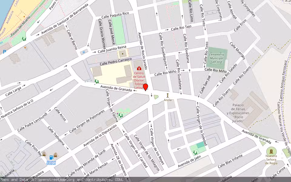 Mapa de Subasta Inmueble (Trastero) en Chipiona, Cádiz