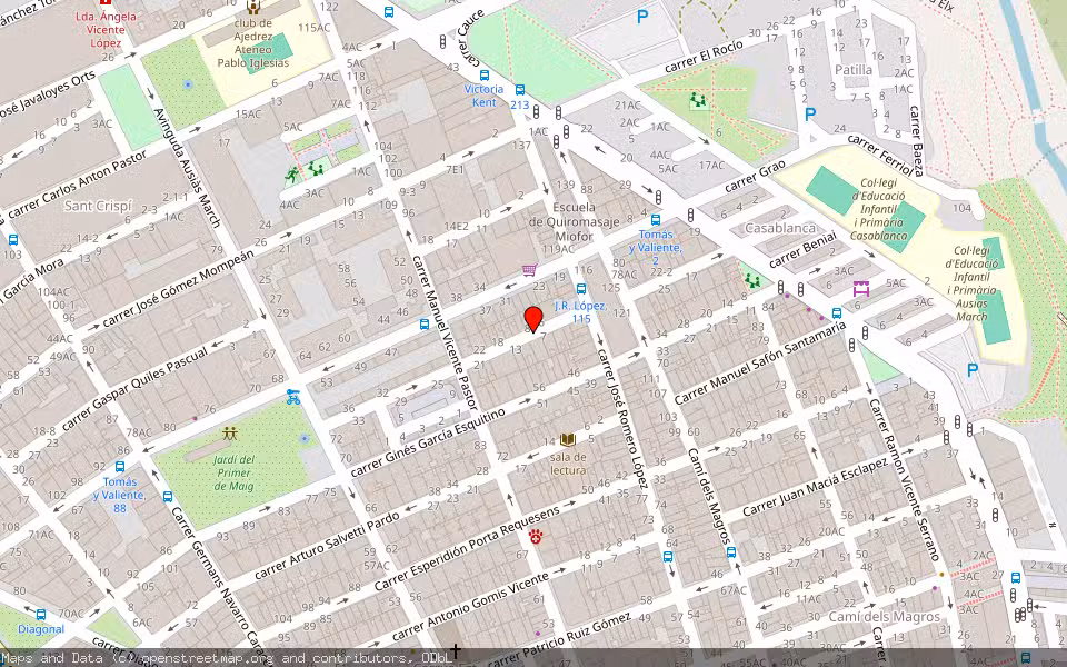 Mapa de Subasta Inmueble (Vivienda) en Elx/elche, Alicante/Alacant