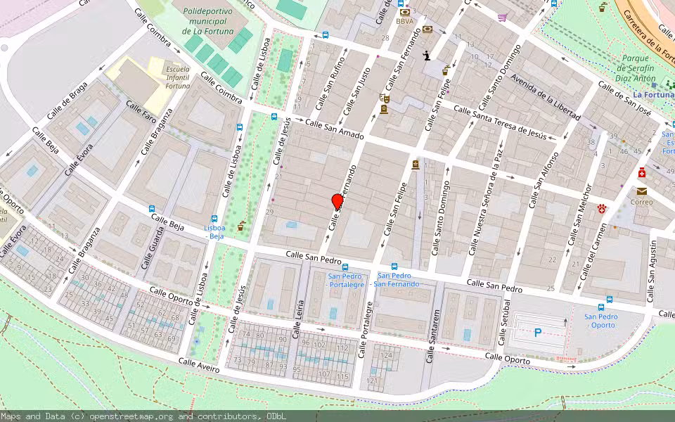 Mapa de Subasta Inmueble (Garaje) en Leganes, Madrid