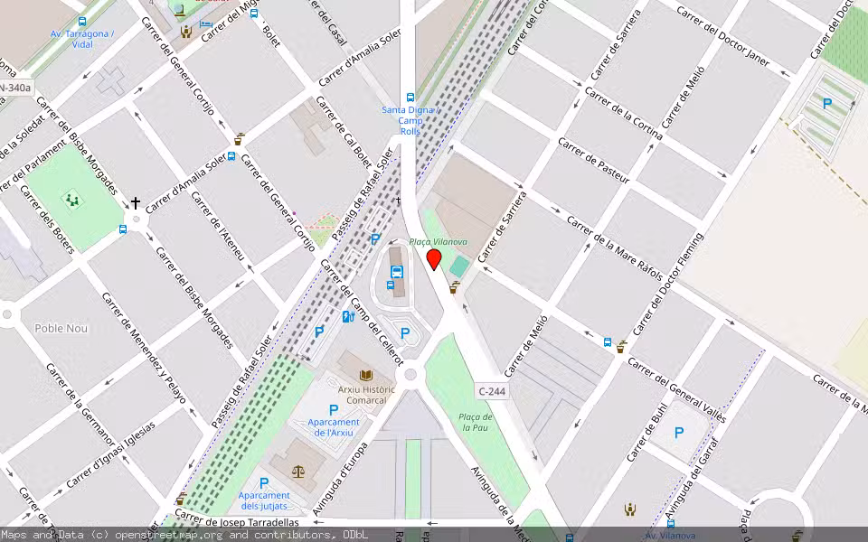 Mapa de Subasta Inmueble (Vivienda) en Vilafranca Del Penedes, Barcelona