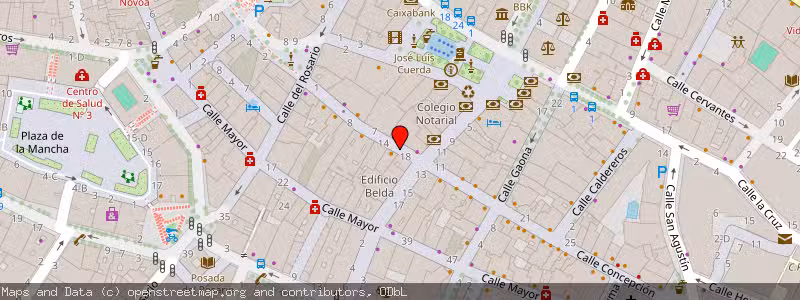 Mapa de Subasta de Inmueble (Garaje) en Albacete, Albacete 