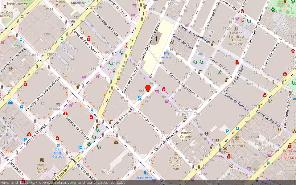 Mapa de Subasta Inmueble (Vivienda) en Barcelona