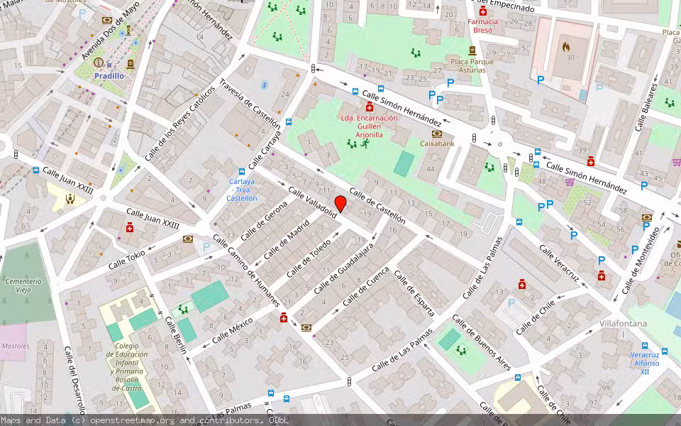 Mapa de Subasta Inmueble (Vivienda) en Móstoles, Madrid