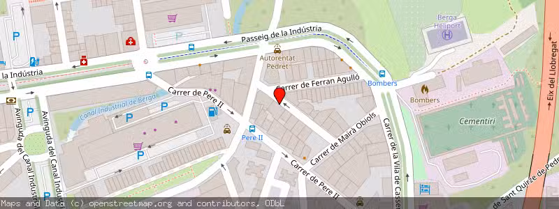 Mapa de Subasta de Inmueble (Garaje) en Berga, Barcelona 