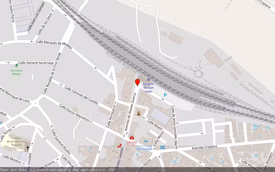 Mapa de Subasta Inmueble (Local comercial) en Alcazar De San Juan, Ciudad Real