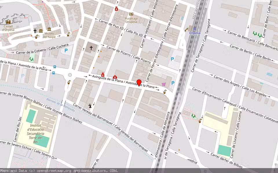 Mapa de Subasta Inmueble (Vivienda) en Oropesa Del Mar, Castellón/Castelló