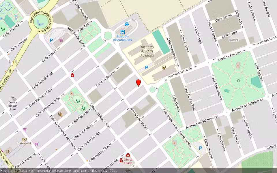 Mapa de Subasta Inmueble (Garaje) en Almoradí, Alicante/Alacant