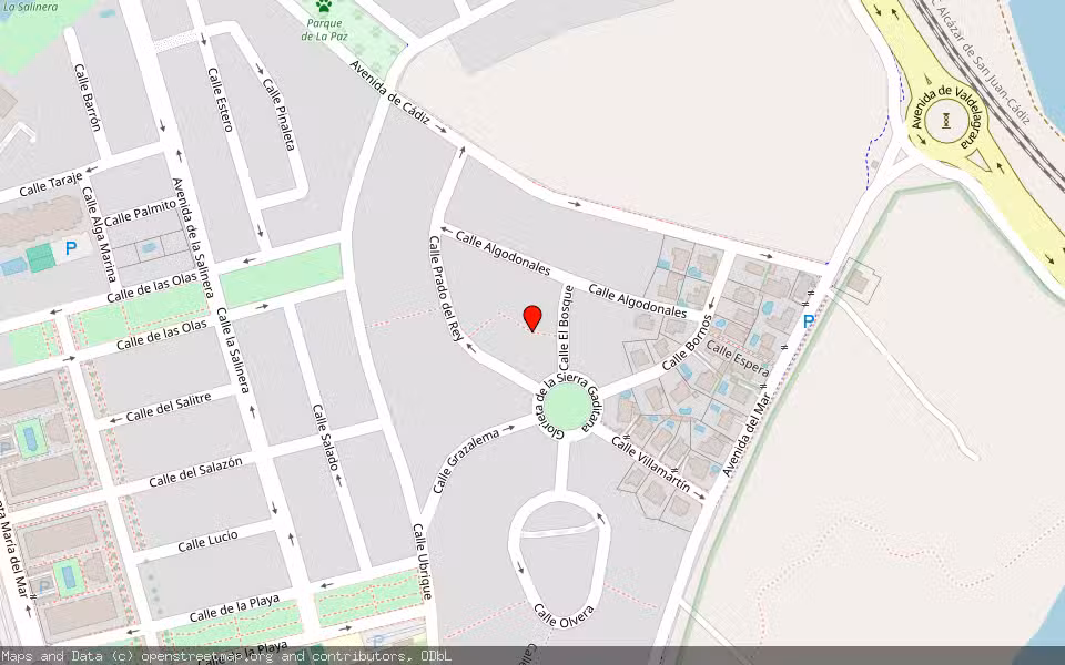 Mapa de Subasta Inmueble (Garaje) en Torre De Benagalbon, Málaga
