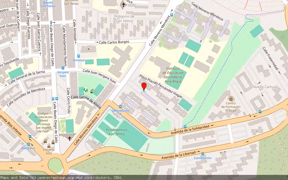 Mapa de Subasta Inmueble (Vivienda) en Jerez De La Frontera, Cádiz