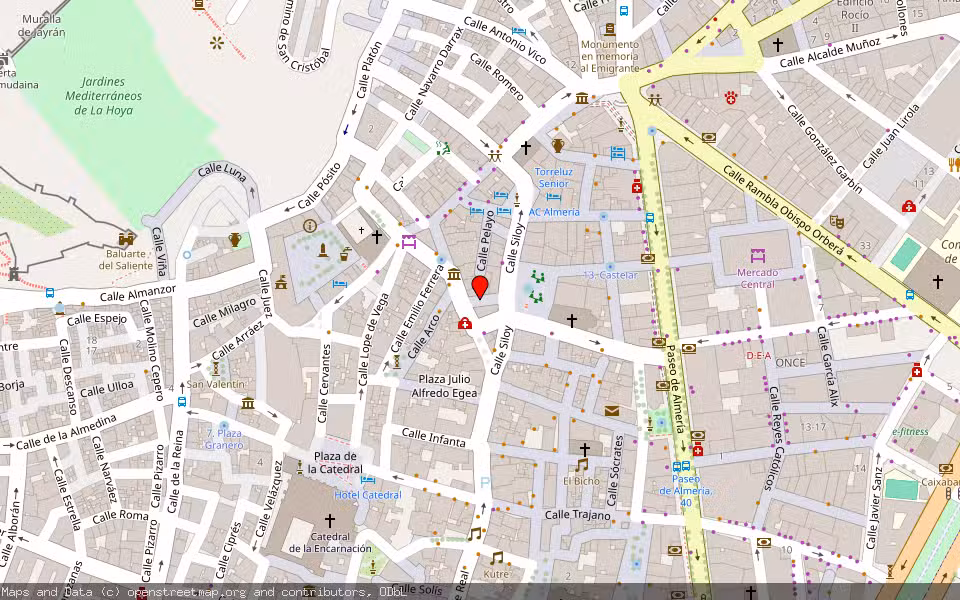 Mapa de Subasta Inmueble (Otros) en Almeria, Almería