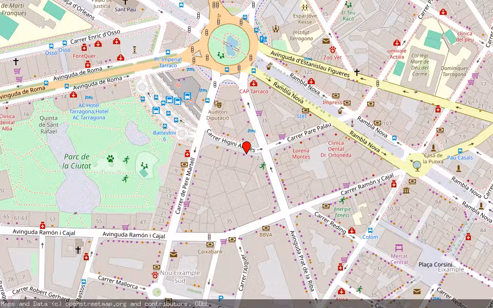 Mapa de Subasta Inmueble (Local comercial) en Tarragona