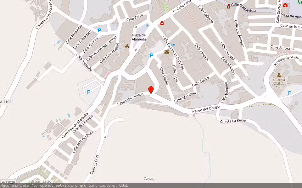 Mapa de Subasta Inmueble (Finca rústica) en Tolox, Málaga