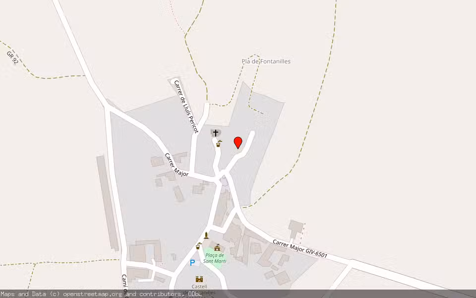 Mapa de Subasta Inmueble (Finca rústica) en Fontanilles, Girona