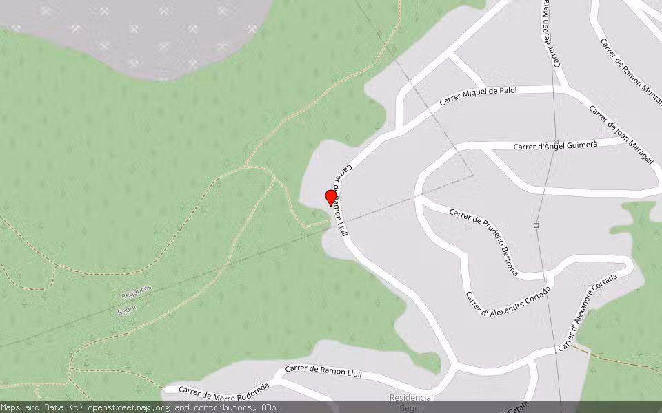 Mapa de Subasta Inmueble (Vivienda) en Regencós, Girona