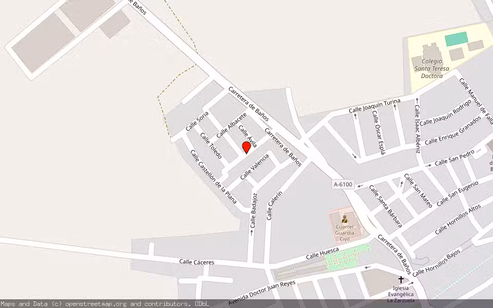 Mapa de Subasta Inmueble (Vivienda) en Linares, Jaén