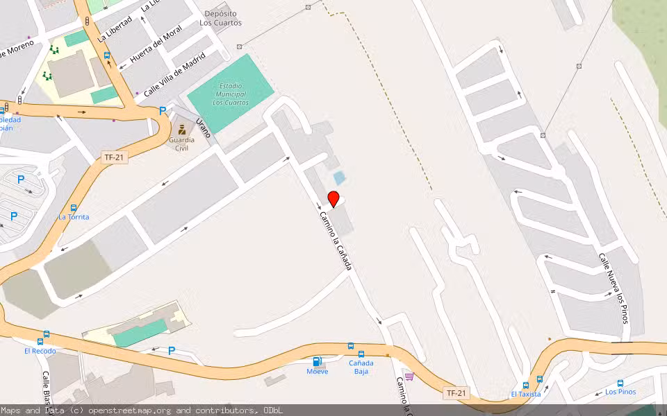 Mapa de Subasta Inmueble (Garaje) en Orotava (la), Santa Cruz de Tenerife