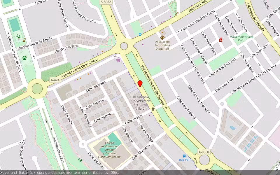 Mapa de Subasta Inmueble (Solar) en Bormujos, Sevilla