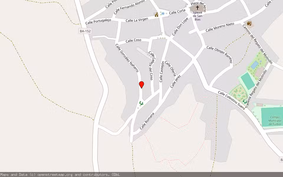 Mapa de Subasta Inmueble (Vivienda) en Salvatierra De Los Barros, Badajoz