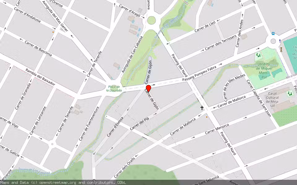 Mapa de Subasta Inmueble (Vivienda) en Sant Cugat Del Vallés, Barcelona