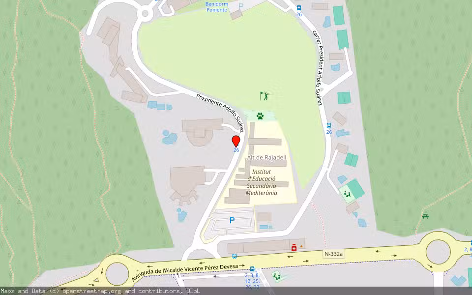 Mapa de Subasta Inmueble (Vivienda) en Benidorm, Alicante/Alacant