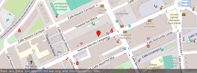 Mapa de Subasta de Inmueble (Garaje) en Pamplona, Navarra 