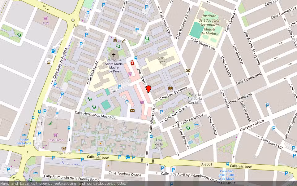 Mapa de Subasta Inmueble (Vivienda) en La Rinconada, Sevilla