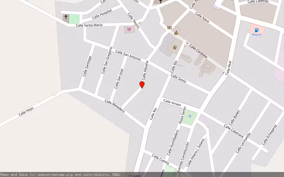 Mapa de Subasta Inmueble (Vivienda) en Belmez, Córdoba