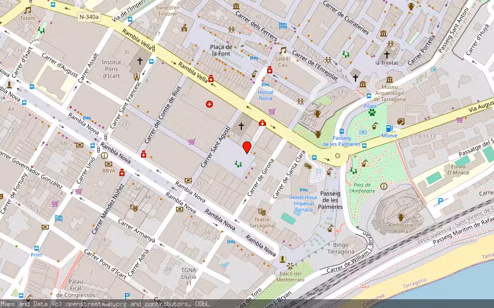 Mapa de Subasta Inmueble (Local comercial) en Tarragona