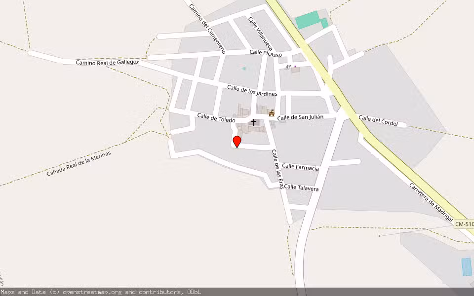 Mapa de Subasta Inmueble (Solar) en Ventas De San Julian (las), Toledo