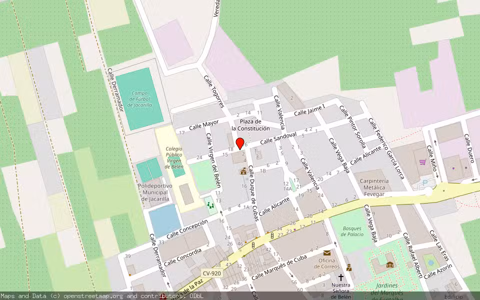 Mapa de Subasta Inmueble (Garaje) en Jacarilla, Alicante/Alacant