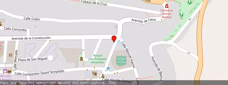 Mapa de Subasta de Inmueble (Vivienda) en Abarán, Murcia 