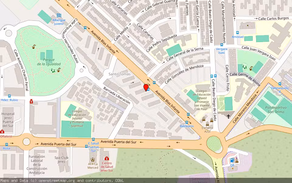 Mapa de Subasta Inmueble (Vivienda) en Jerez De La Frontera, Cádiz