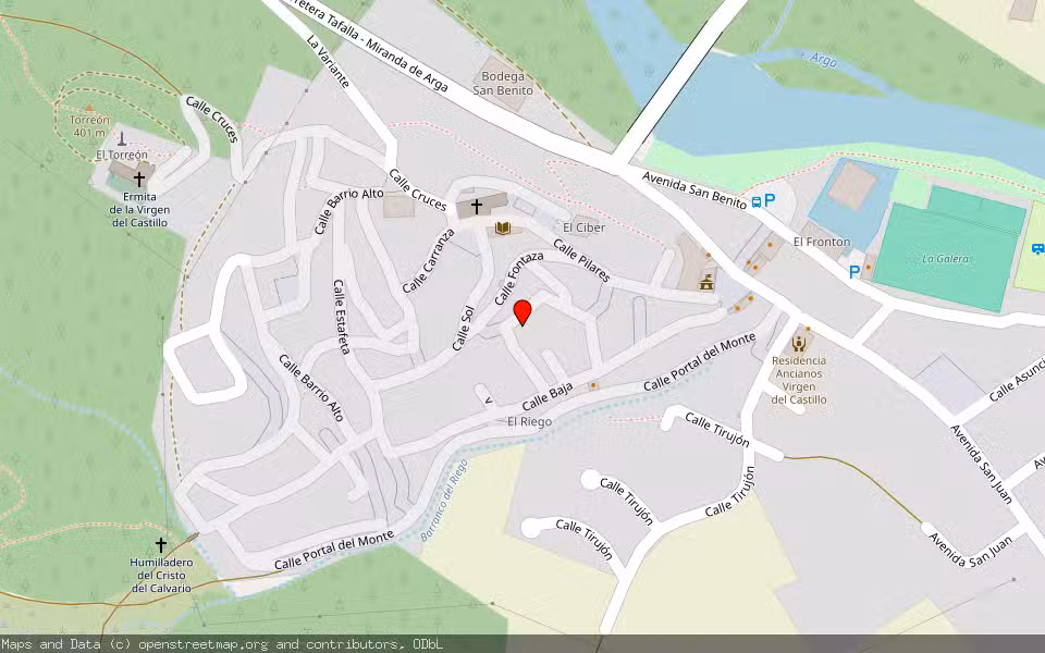 Mapa de Subasta Inmueble (Vivienda) en Miranda De Arga, Navarra